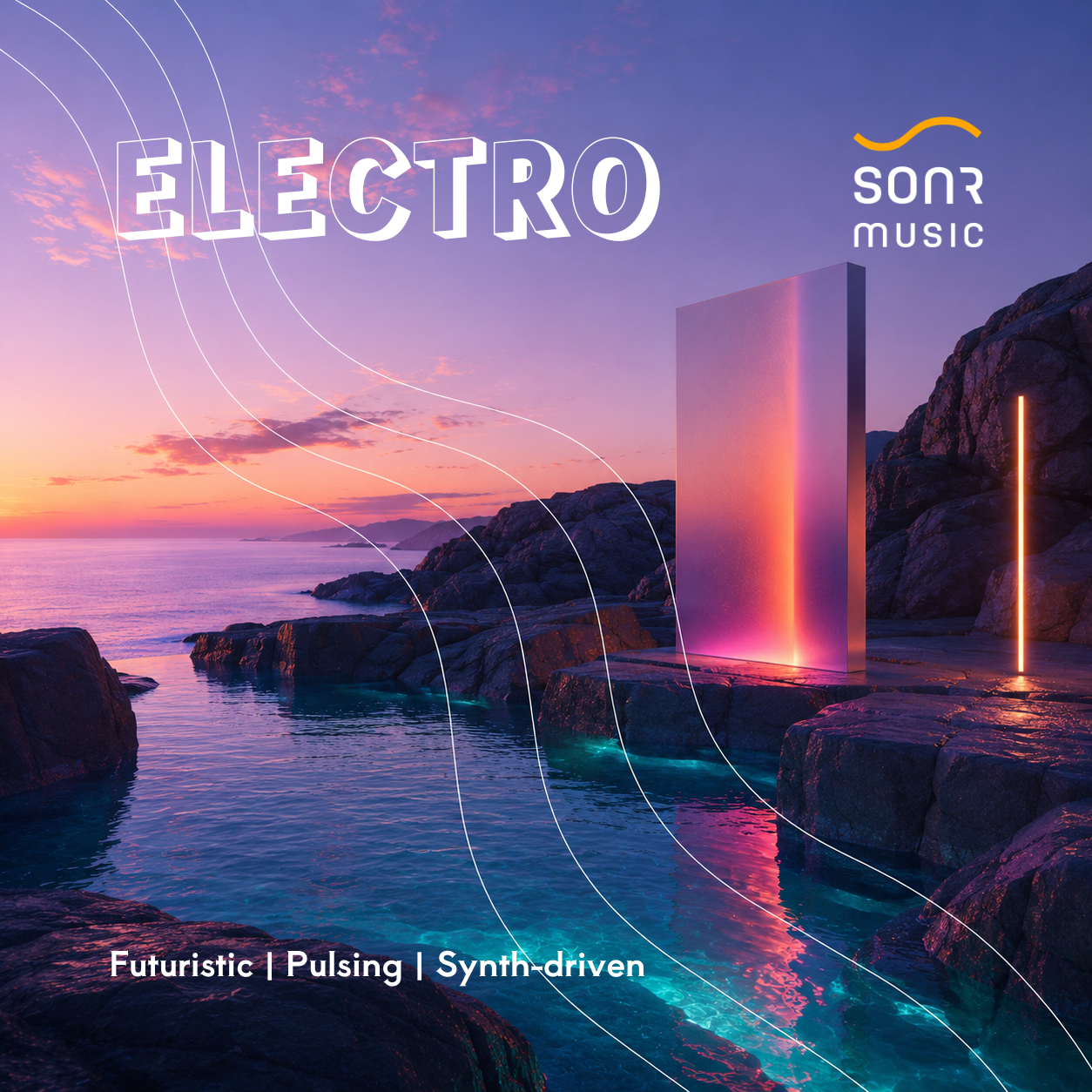 Electronic playlist cover